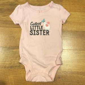 9m Carter’s Little Sister Onesie